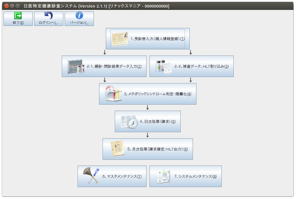 特定健診:マスタメンテナンス